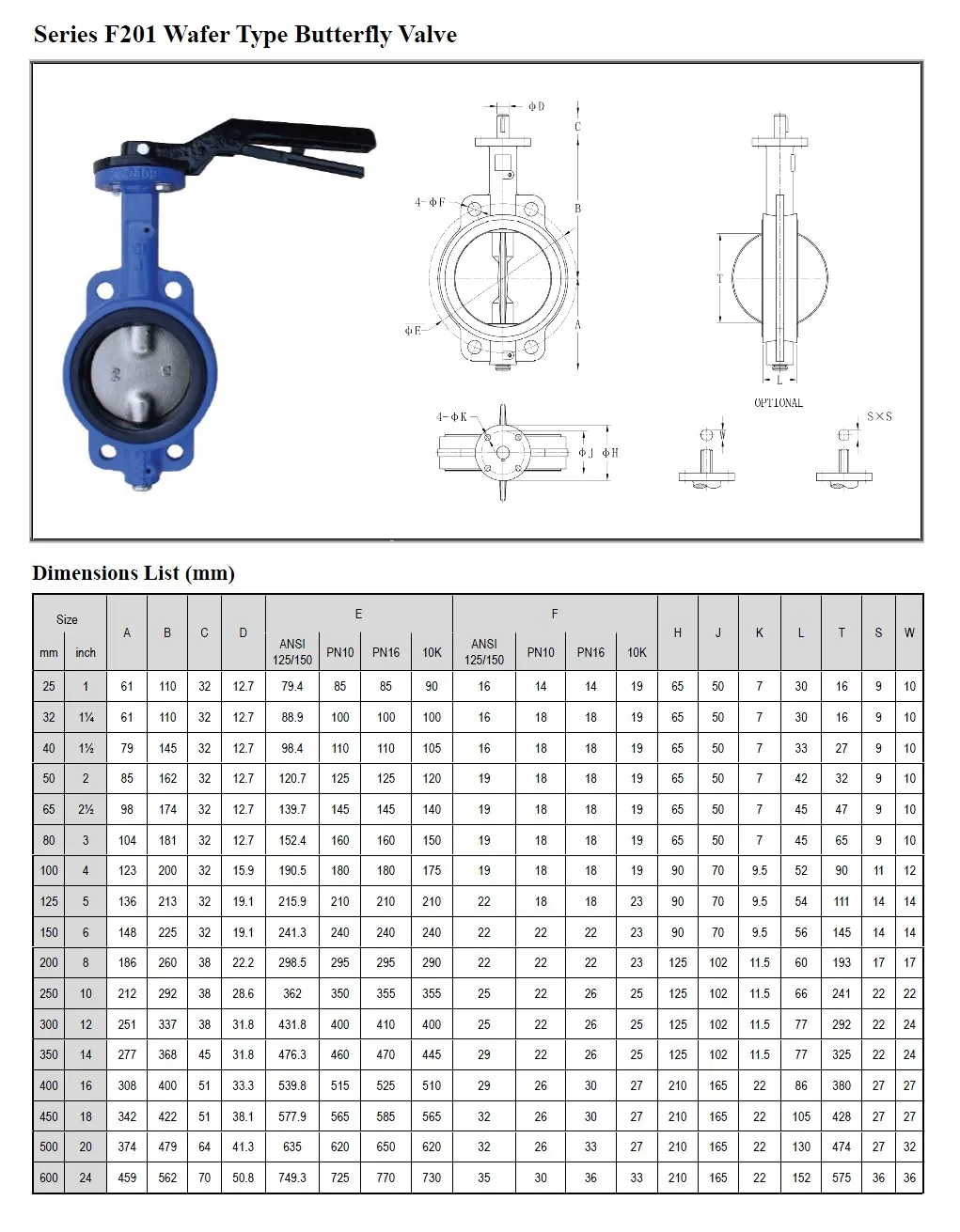 dn100 butterfly valve